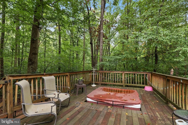 view of wooden terrace