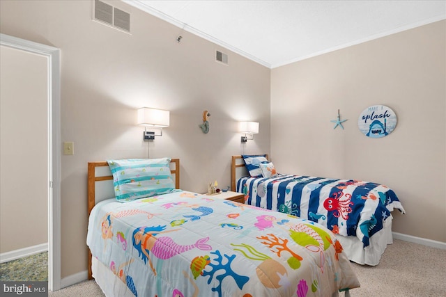110 81st St Unit G03, Ocean City, MD 21842 - carpeted bedroom featuring ornamental molding and baseboards