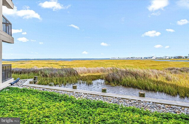 110 81st St Unit G03, Ocean City, MD 21842 - view of yard with a water view