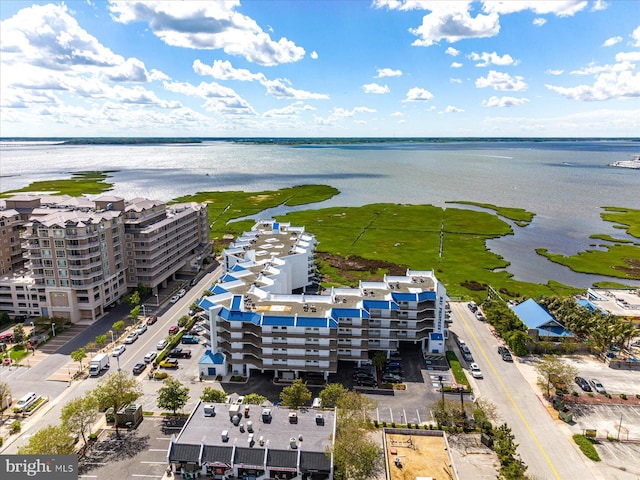 110 81st St Unit G03, Ocean City, MD 21842 - drone / aerial view of a large body of water and apartment complex / building