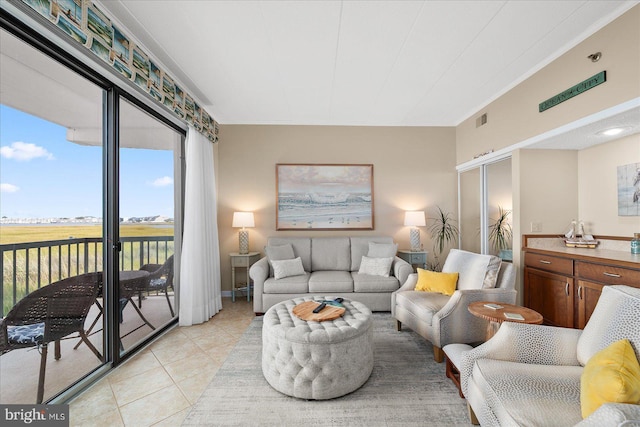 110 81st St Unit G03, Ocean City, MD 21842 - living area with light tile patterned floors
