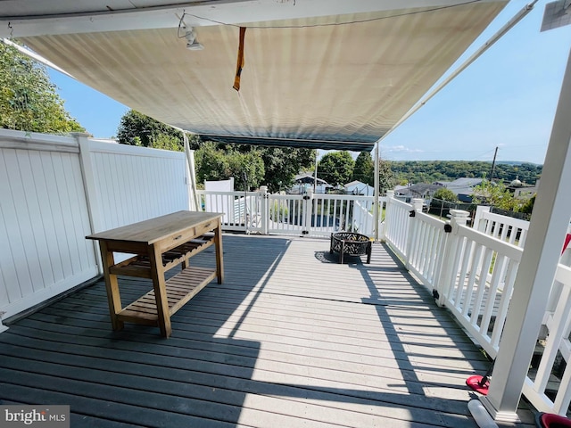 view of deck