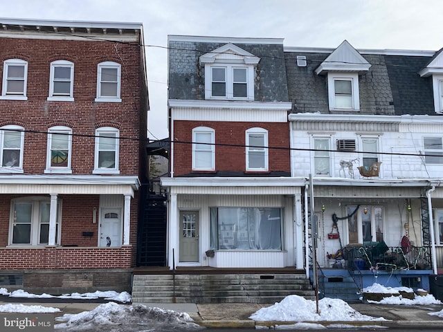 multi unit property with covered porch