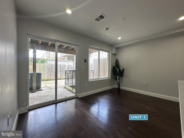 1606 Point Breeze Ave, Philadelphia, PA 19145 - empty room with baseboards, wood finished floors, and recessed lighting