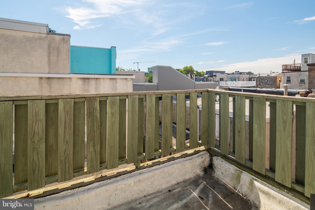 view of patio with a balcony