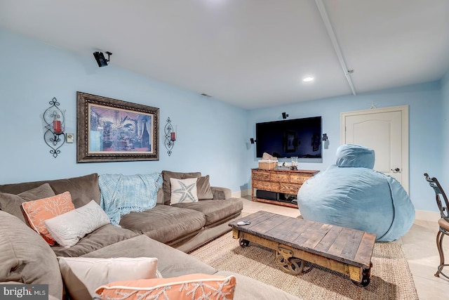 20459 Troyer Ln, Lincoln, DE 19960 - living area with recessed lighting and baseboards