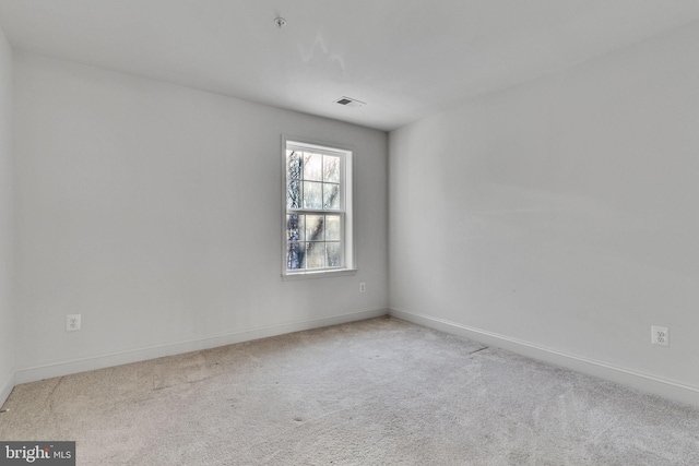 view of carpeted empty room