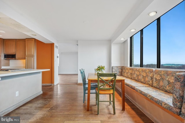 dining room featuring hardwood / wood-style flooring