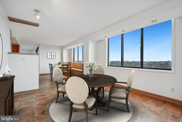 view of dining room