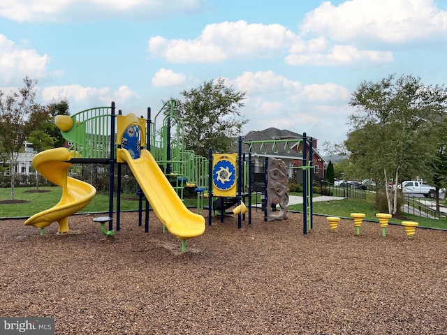 view of jungle gym