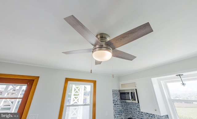 details with ceiling fan