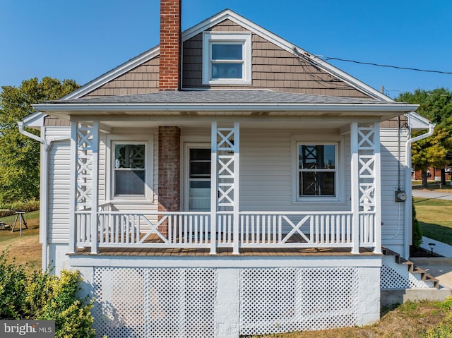 bungalow-style house featuring a porch