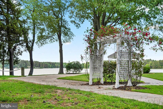 view of water feature