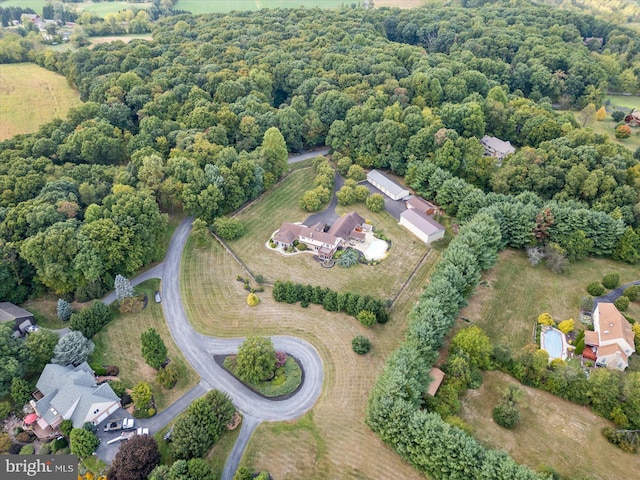 birds eye view of property