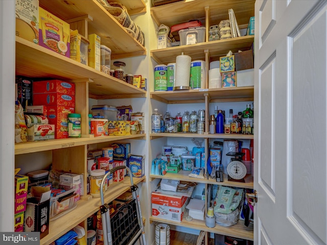 view of pantry