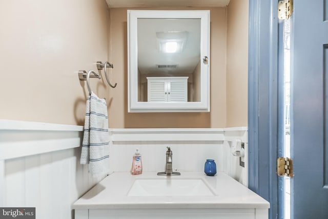 bathroom featuring vanity