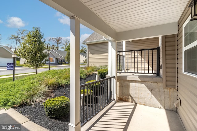 exterior space featuring a porch