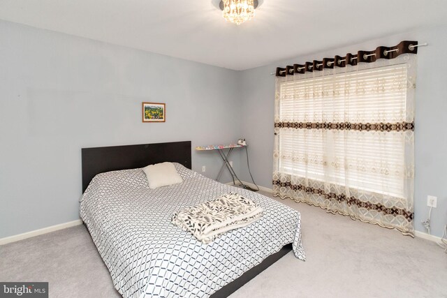 bedroom featuring carpet floors