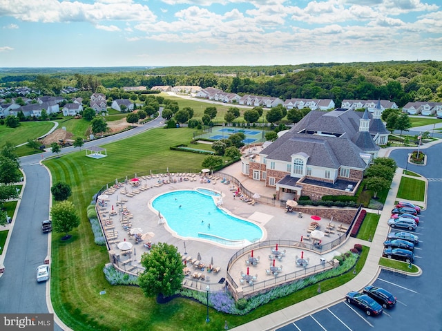 drone / aerial view