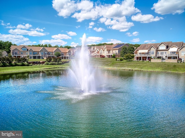 water view with a residential view