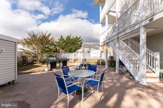 view of patio featuring area for grilling