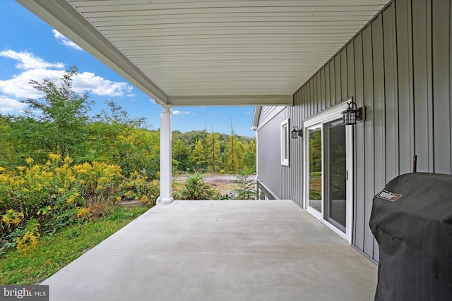 view of patio / terrace with area for grilling