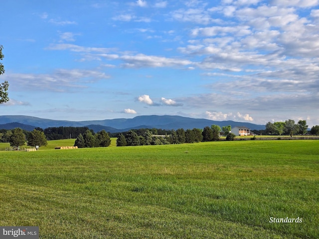 property view of mountains with a rural view