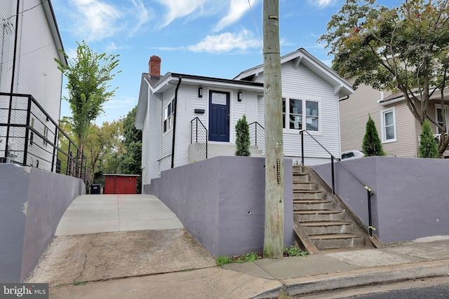 view of front of home