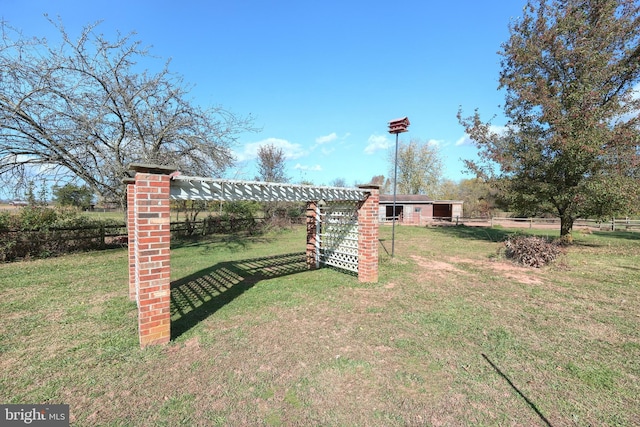 view of yard