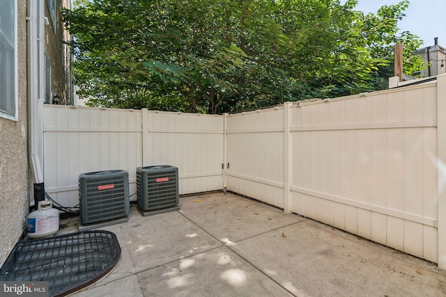 view of patio with cooling unit