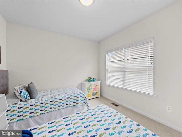 bedroom with carpet floors