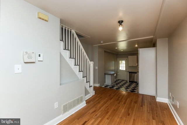 interior space with light wood-type flooring