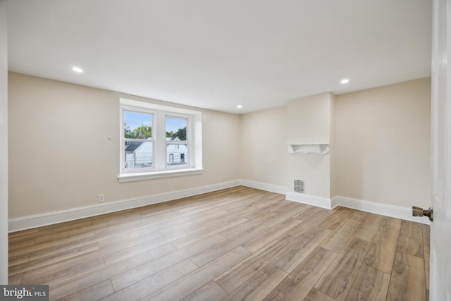 interior space featuring light hardwood / wood-style floors