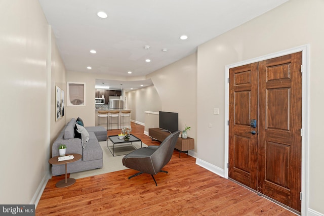 interior space featuring hardwood / wood-style floors