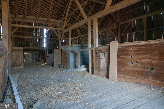 view of horse barn