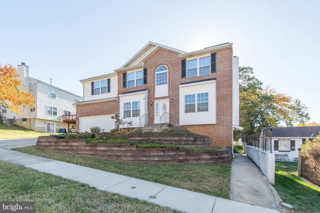 view of front of property with a front yard