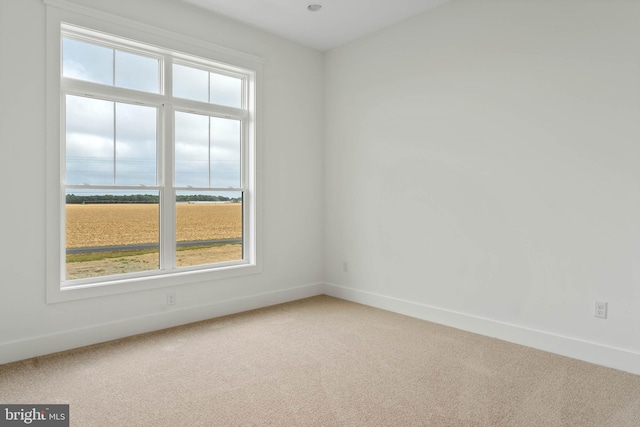 empty room with carpet floors