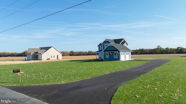 exterior space with a front yard