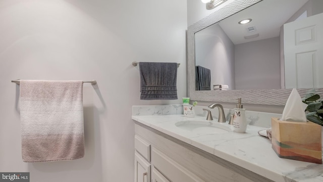 bathroom featuring vanity