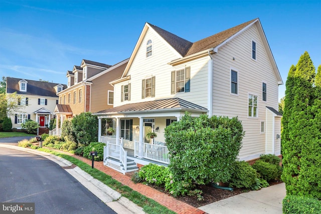 view of front of house with a porch