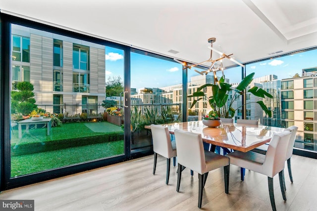 925 H St NW Unit 901/902, Washington, DC 20001 - sunroom featuring a chandelier