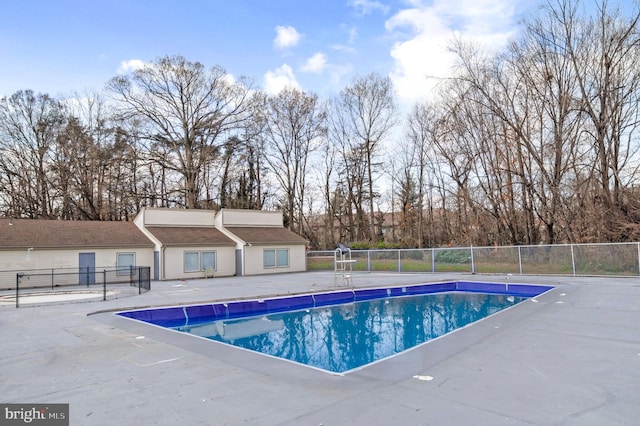 view of pool with a patio