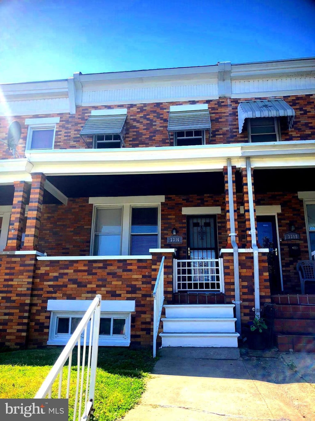 view of property with covered porch