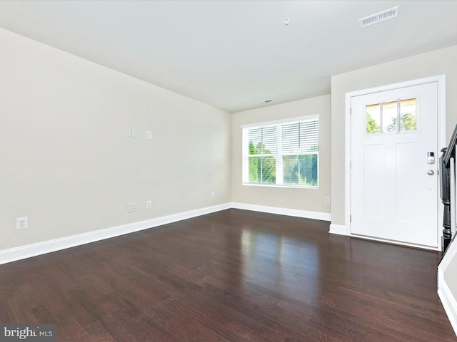 entryway featuring dark hardwood / wood-style floors