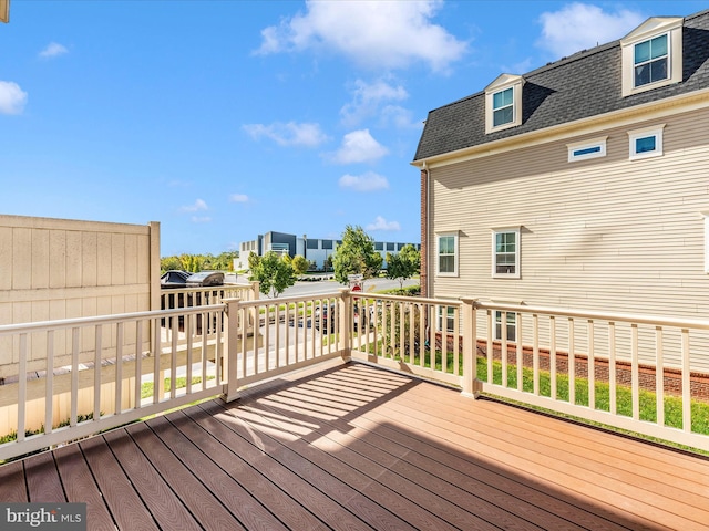 view of wooden terrace