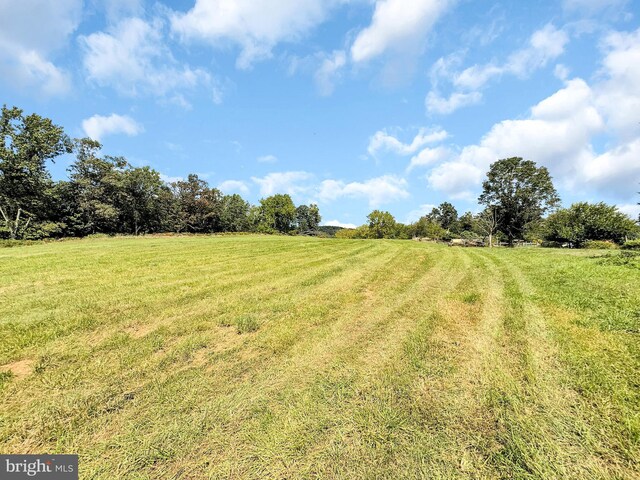 view of yard featuring a rural view