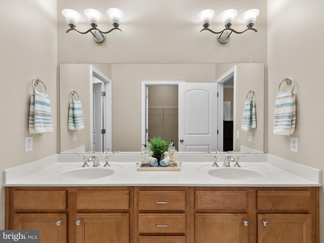 bathroom with vanity