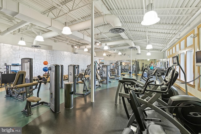 view of workout area