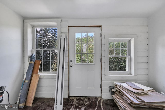 view of doorway to outside