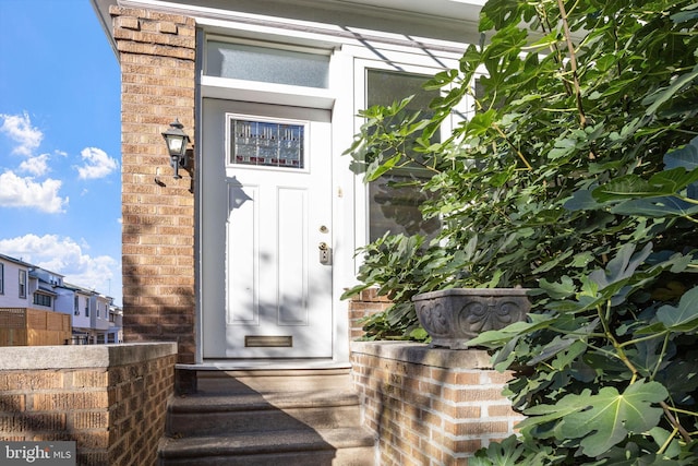 4541 Larchwood Ave, Philadelphia, PA 19143 - view of exterior entry featuring brick siding